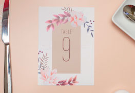Table Numbers Printing