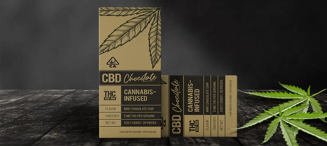 chocolate bar box size