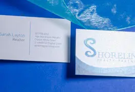 San Francisco Metallic Shimmer Business Cards