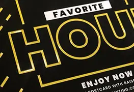 Raised Spot UV Postcards