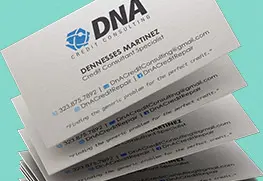 San Diego Metallic Shimmer Business Cards