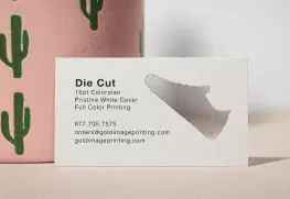 Custom Shape Die Cut Business Cards