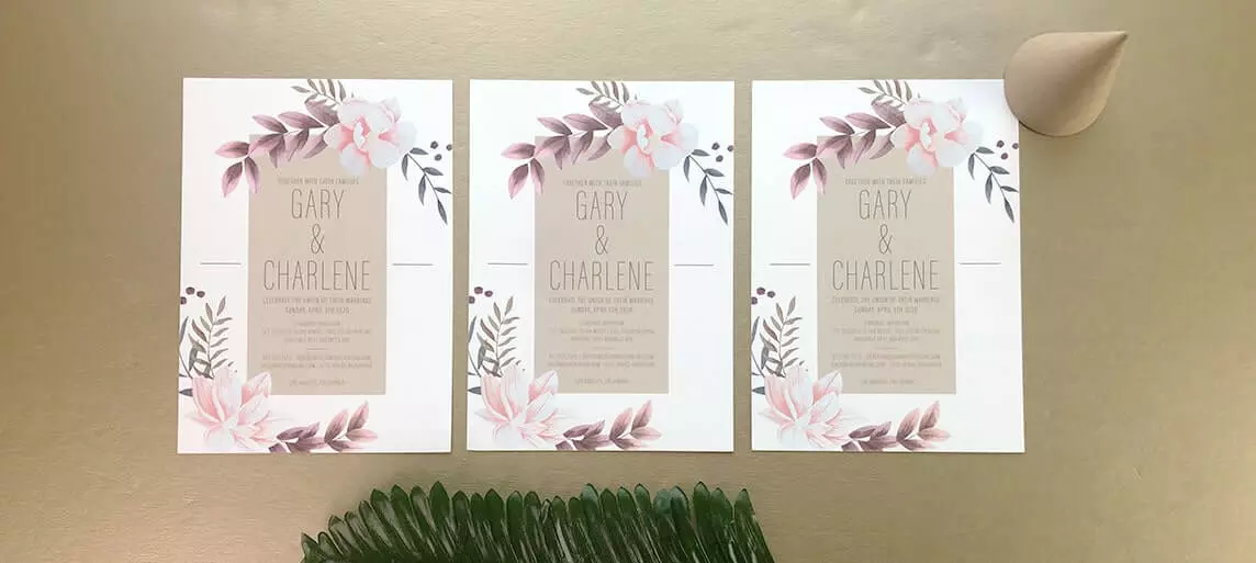 Professional Printing Service on Recycled Paper for Wedding, Party  Invitations - We print your design on 100% recycled paper