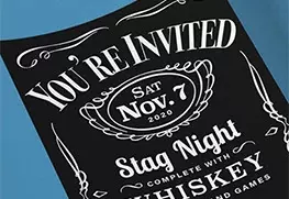 Bachelor Party Invitation Printing