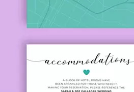 Wedding Accommodation Cards