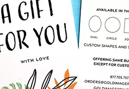 Custom Gift Tag Printing