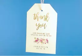 Gold Foil Hang Tags