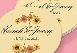 Wedding Coaster Printing