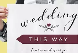 Wedding Direction Signs