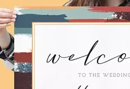 Custom Wedding Welcome Sign Printing