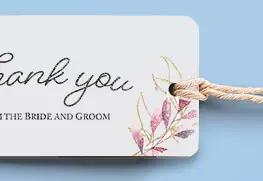 Wedding Favor Gift Tags