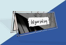 A Frame Banner Stand Display