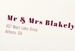 Wedding Guest Address Printing