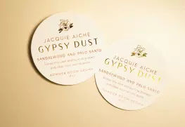 Gold foil stickers