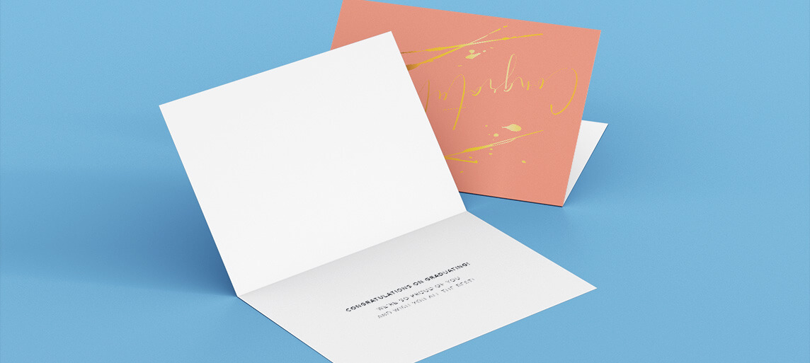 70 5x7 Professionally Printed Cards with Envelopes