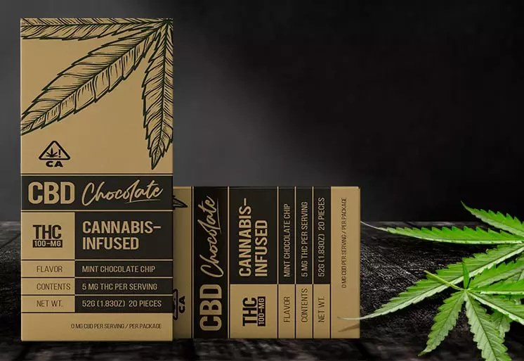 Marijuana Chocolate Bar Boxes