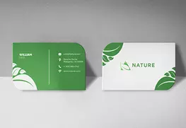 Custom Leaf Business Cards