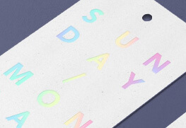Holographic Foil Hang Tag