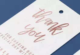 Rose Gold Foil Hang Tag