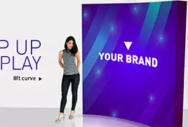 Curved Pop Up Displays