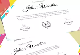 Award Certificates D