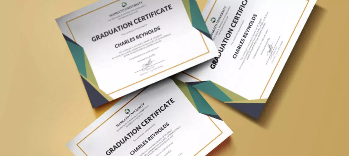 Graduation Certificates A