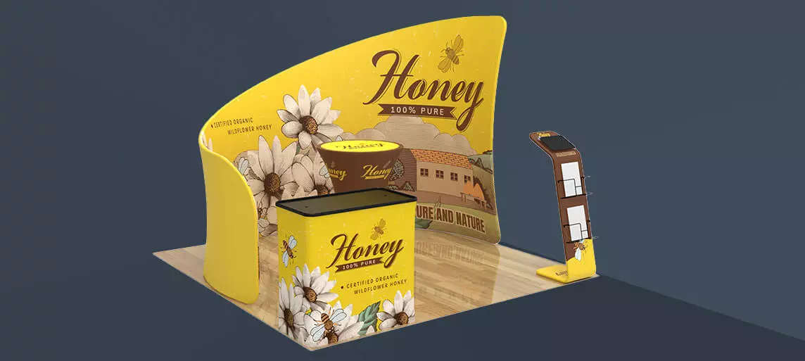 Custom Booth 1C Honey