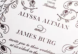 Custom Foil Wedding Invitations