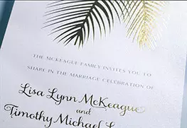 Custom Foil Wedding Invitation Printing