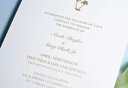 Foil Wedding Invitation Printing