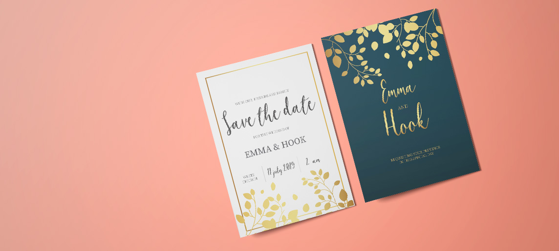 Foil Stamp Save The Dates