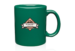 Ceramic custom coffee mug Green