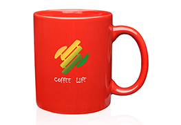 Ceramic custom coffee mug Red