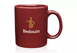 Ceramic custom coffee mug Maroon