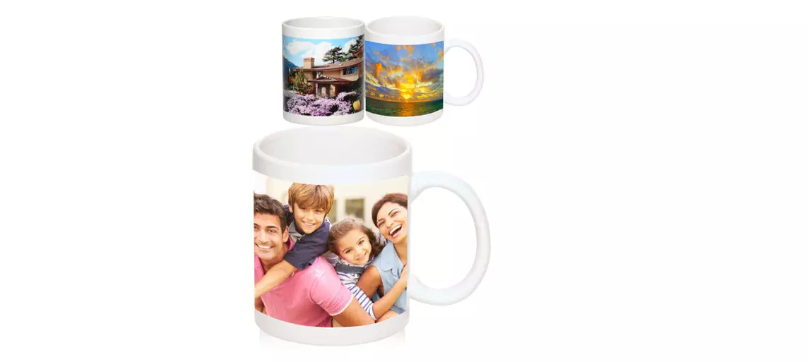 Wholesale 11 oz Color Changing Magic Mugs Glossy Black Coffee Mugs