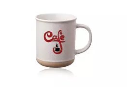 Aurora Clay Coffee Mug - White