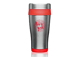 Insulated stainless steel Travel Mug Red