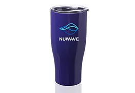 Stainless Steel Grip Travel Mug purple