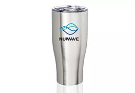 Stainless Steel Grip Travel Mug silver