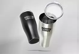 Stainless Steel Grip Travel Mug photo