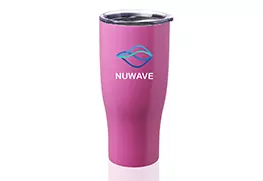 Stainless Steel Grip Travel Mug pink