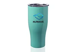 Stainless Steel Grip Travel Mug teal