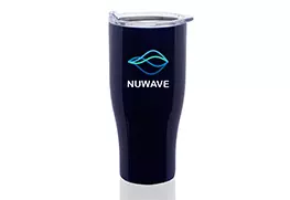 Stainless Steel Grip Travel Mug blue