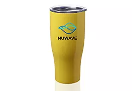 Stainless Steel Grip Travel Mug yellow