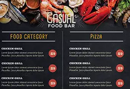 Restaurant Menu (Casual)