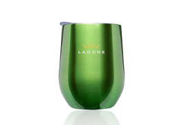 Largo Stemless Wine Glass with Lid lime green