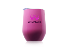 Largo Stemless Wine Glass with Lid pink