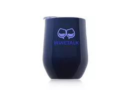 Largo Stemless Wine Glass with Lid navy blue