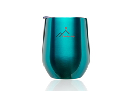Largo Stemless Wine Glass with Lid teal