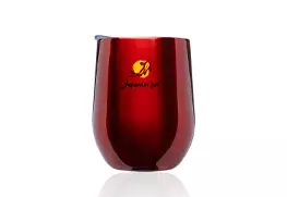 Largo Stemless Wine Glass with Lid red